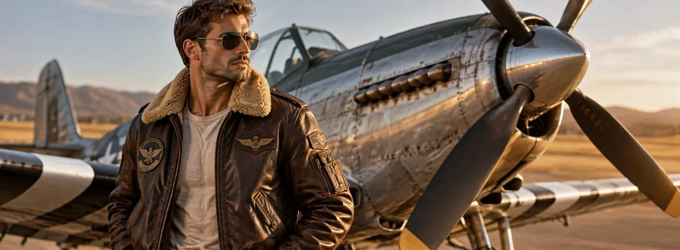 Comparatif de style entre blouson aviateur en cuir et bombardier fourré pour homme